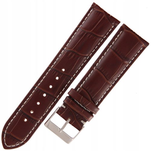  TEKLA K21 - 22mm - Crocodile - BROWN - Leather watch strap