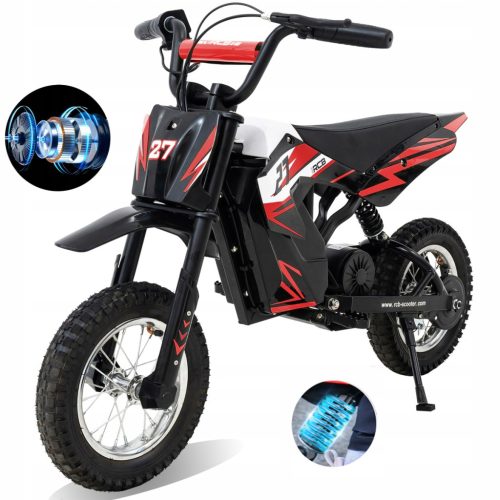  Electric Motorcycle for Kids RCB R9X Boys/Girls Red 12"