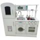  WOODEN KITCHEN FOR CHILDREN LARGE WHITE + KITCHEN ACCESSORIES LED LIGHT