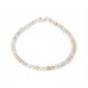  Bracelet natural QUARTZ with RUTILE rutile balls 3mm facet Venus Hair