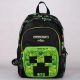 Smiggle Minecraft Creeper Themed Backpack with Diamond Sword Zipper