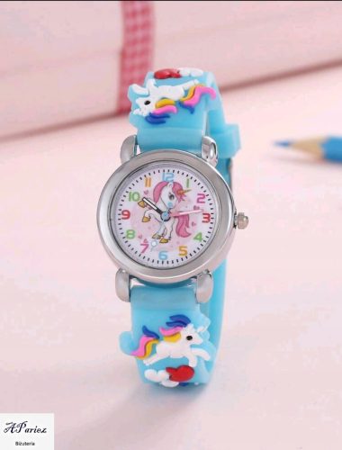  Ze0018 Children's watch light blue unicorn