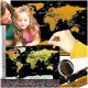  WORLD MAP SCRATCH WALL POSTER DECORATION XXL AS A GIFT FOR A TRAVELER