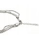  Shiny silver 925 women's bracelet, adjustable / For 18 20 30 birthdays