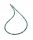  Necklace natural CHRYZOCOLA faceted balls 3mm silver