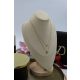  Celebrity necklace Blueberry snake double heart hearts gold 316L steel