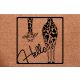  ENTRANCE DOORMAT Funny Giraffe HELLO