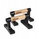  A2Z PUMP-UP HANDLES WOODEN AND STEEL ANTI-SLIP PARALLETTES RINGS S