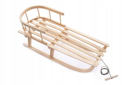  Wooden Sled With Backrest