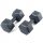  FITNESS PILATES DUMBBELL SET WEIGHTS BITUMEN DUMBBELLS FOR EXERCISES 2x5kg