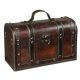  Antique brown chest 33x16x21 cm