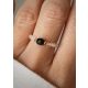  Elastic ring black tourmaline rock crystal