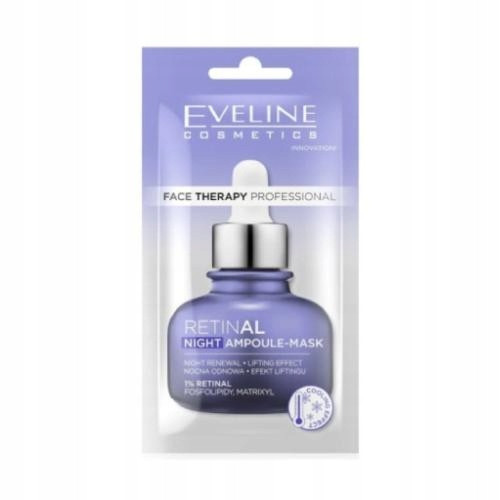  Eveline Face Therapy Retinal Night Face Ampoule Mask 8ml