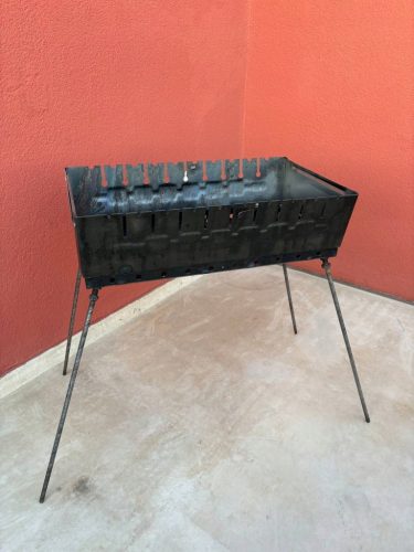  MANGAL 2 MM SUITCASE PORTABLE TOURIST GRILL FOR 10 CHAMPAGNE SKEWERS