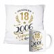  Set of Mug and Pillow with Print 18th Birthday Gift