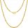  SINGAPORE GOLD CHAIN WOMEN'S NECKLACE 925 SILVER 45 CM