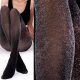  Patterned tights Fenome lurex silver 40den black Nero size 3/4