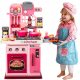  Children's kitchen LARGE pink flowing water oven coffee maker accessories