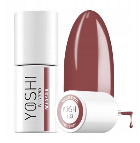  YOSHI FREE SPIRIT HYBRID NAIL POLISH 133 BOHO SOUL 6 ml