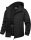  WARM MEN'S JACKET SOFTSHELL FUR 5000 WINTER HOOD BLACK XXXL 3XL