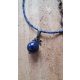  Pendant pendant ball lapis lazuli with pyrite howlite silver 2 in 1