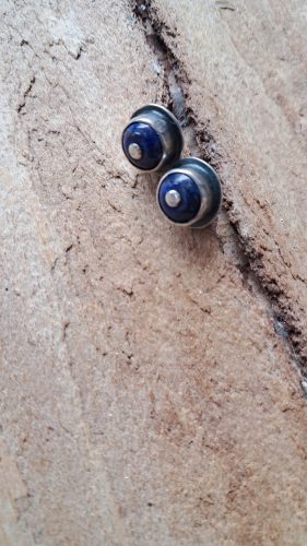  Silver earrings studs lapis lazuli interesting gallery