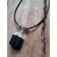  Pendant black tourmaline setting 2 with tie