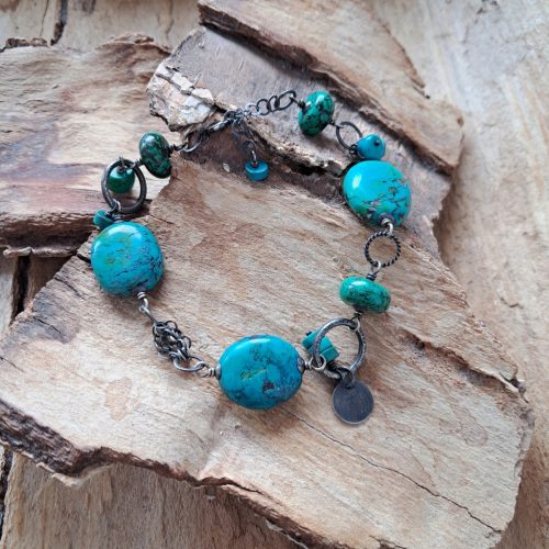  Indian turquoise bracelet interesting pattern silver gallery unique large nuggets