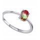  925 TOURMALINE SILVER RING