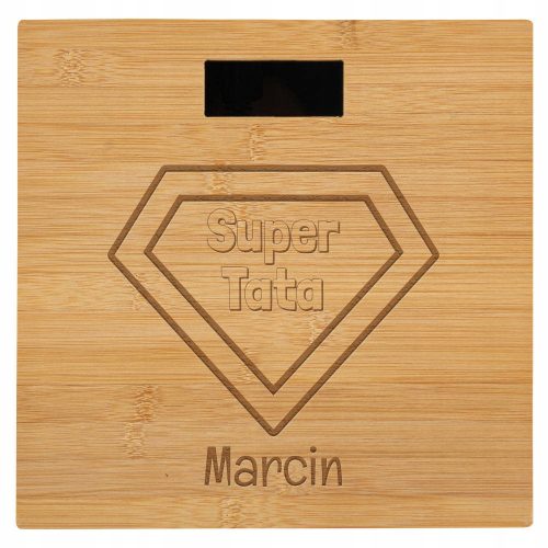  Bathroom scale with engraving - SUPER DAD GIFT