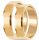  GOLD WEDDING RINGS BEVELLED PAIR 585 5mm FREE ENGRAVING