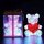  LED TEDDY BEAR TRANSPARENT TEDDY BEAR WITH HEART LAMP GIFT BOX XL 30 CM