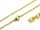  Long classic chain surgical steel 75 cm gold anchor eyelets 316L
