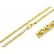 Men's and women's chain surgical steel gold spike round 50 cm new