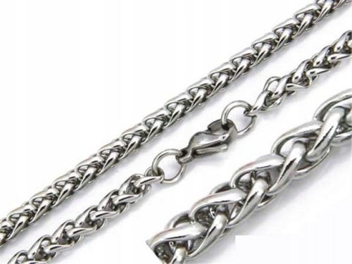  Classic chain surgical steel 316L silver round spike 60 cm