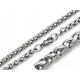  Classic chain surgical steel 316L silver round spike 60 cm