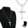  SILVER CHAIN + MEN'S FULL ITALIAN CROSS Chain Cross Diamond