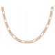  291a Gold chain 60cm 6mm gold plated 18k Xuping figaro