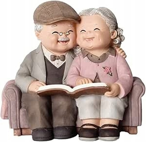  FIGURINE GIFT GRANDMA GRANDPA ANNIVERSARY JUBILEE