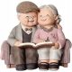  FIGURINE GIFT GRANDMA GRANDPA ANNIVERSARY JUBILEE