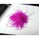  Ostrich Feathers Brooch Flower Pin FUCHSIA MAGENTA 15 cm