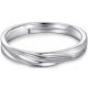  Elegant Silver Adjustable Men's Ring Minimalist Modern