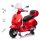  BATTERY SCOOTER VESPA GTS SUPER RED FOR CHILDREN