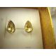  944 WONDERFUL LUX Drop Earrings Stud GOLD CITRINE Silver 925 Diabetes