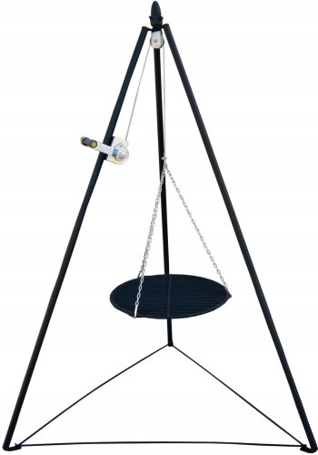  Tripod no. 1 - small with a cast iron grate fi 535 mm GRILL WITH A GRATE CAMPFIRE