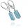  Aquamarine Natural Beautiful Earrings Silver Certificate