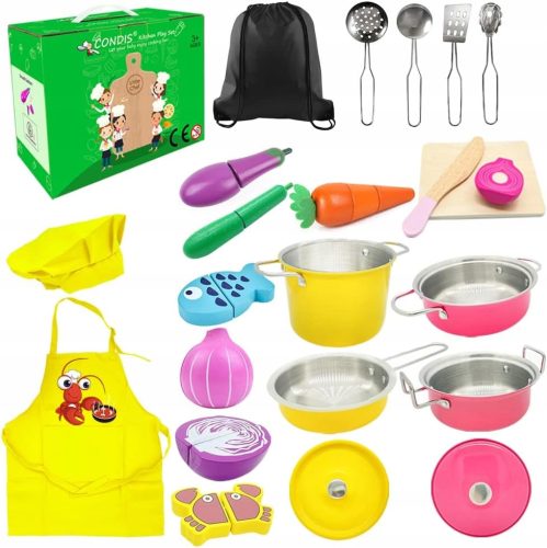  Set of Kitchen Accessories for Children - 22 Items