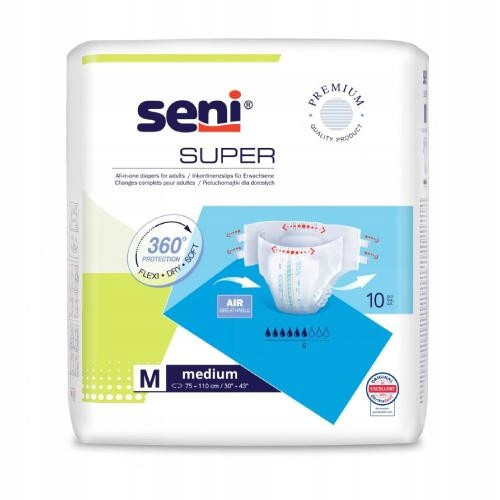  Seni Super diaper pants for adults M 10 pcs.