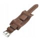  LEATHER WATCH STRAP WITH BROWN PAD 0112.03.20 20mm