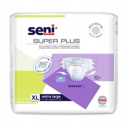  Seni Super Plus adult diaper pants XL 10 PCS.